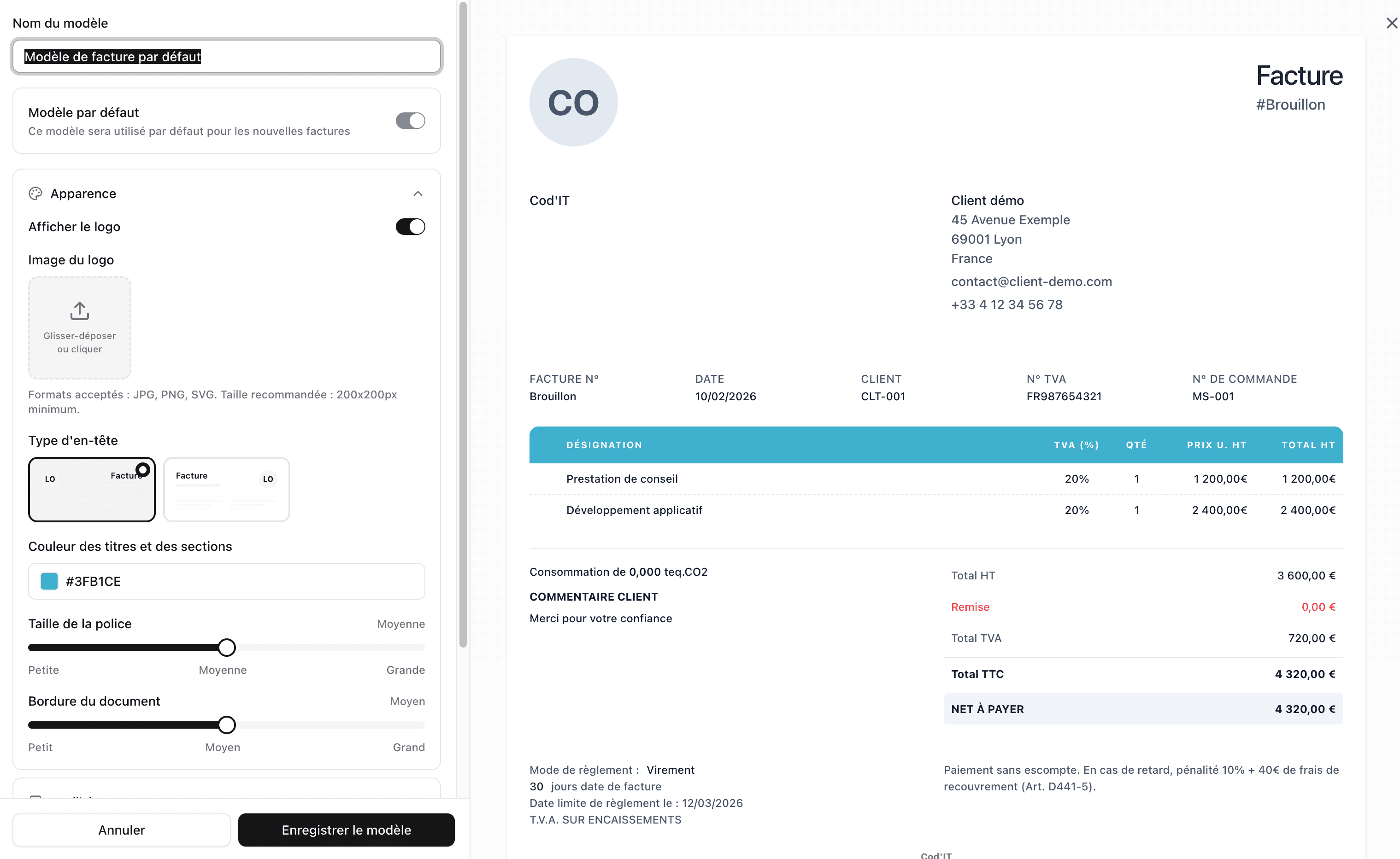 Facturation & comptabilité